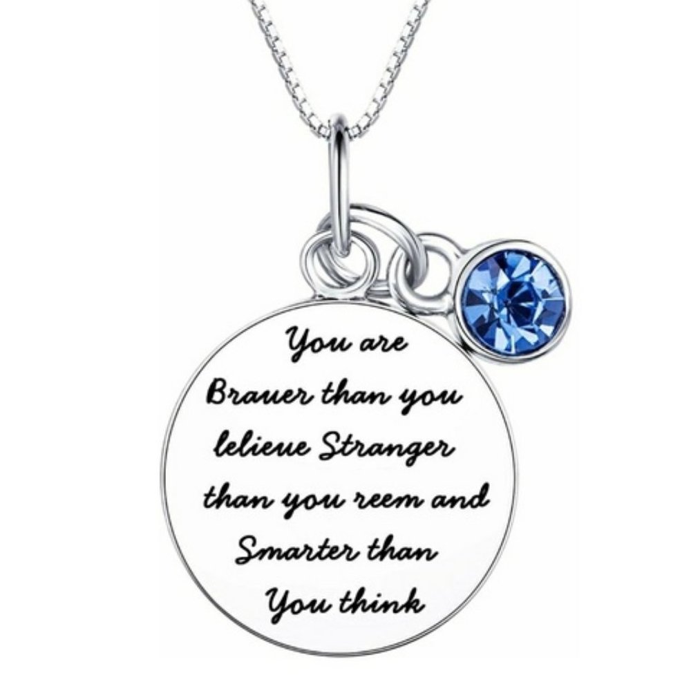 "Braver Than You Believe" Necklace